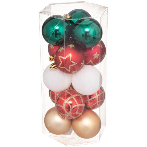Chucherías de Navidad Atelier des lutins lote de 15 chucherías de plástico D5cm - Feeric lights & christmas
