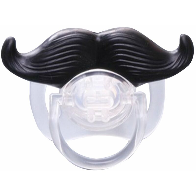 

Happyshopping - Chupete de bigote divertido Chupete de silicona Bigote sin BPA para bebes recien nacidos