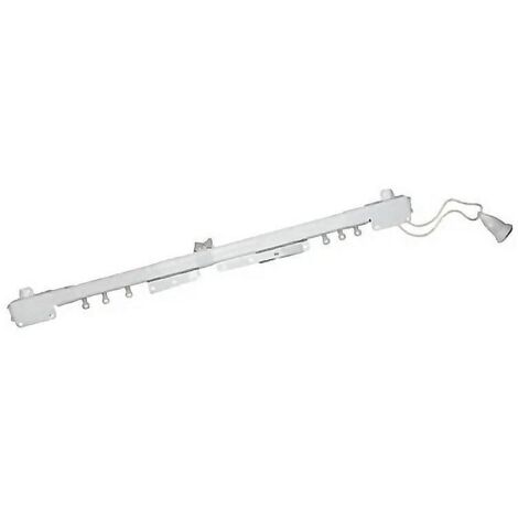 CHYC riel extensible n.1 (0.74-1.24) caja , Riel extensible para cortinas Nº1Tamaño: 0,74 a 1,24 metros.Esmaltado en blancoIncluye accesorios de montaje.