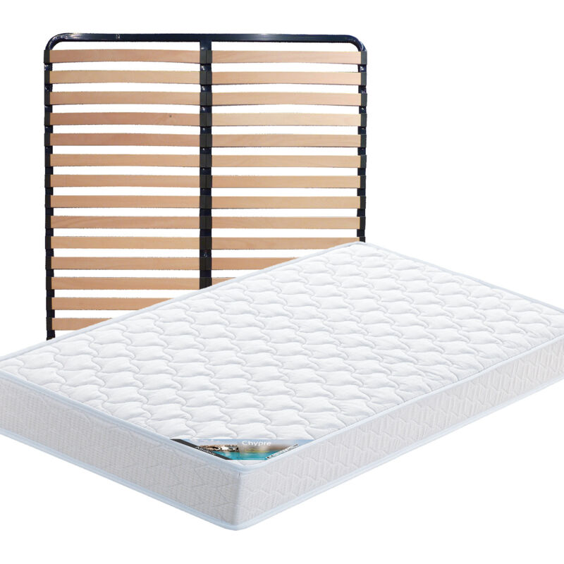 CHYPRE - Pack Matelas + Lattes 120x190