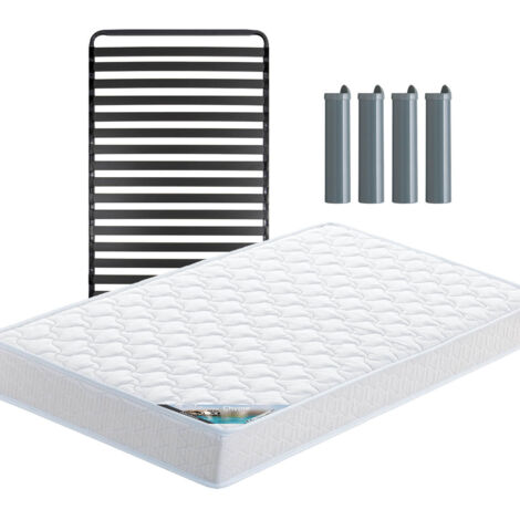 CHYPRE - Pack Matelas + Titanium 22 90x190cm + Pieds