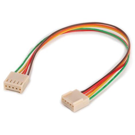 ci-Stecker, 2 x Buchse - 5-polig - 2,54 mm - 20 cm Kabel