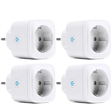 Ciabatta intelligente - 4 prese - Compatibile con Alexa e Google Home - Impermeabile IP44 - Tipo F