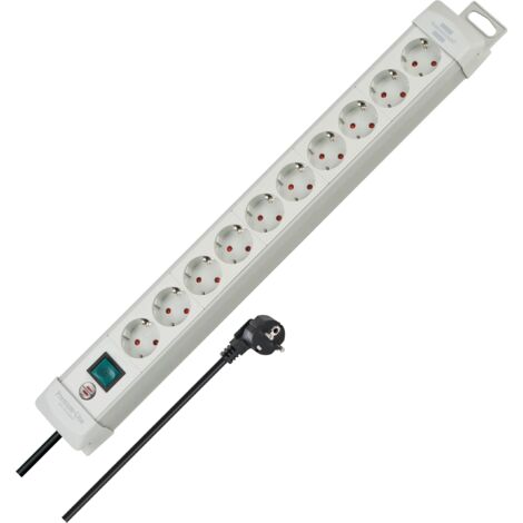 Ciabatta Multipresa Brennenstuhl Grigio chiaro 3600 W (3 m)