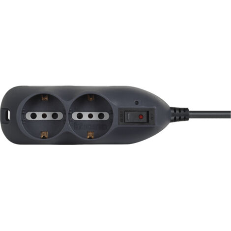 OLEKE Ciabatta Multipresa Con Usb 12 Prese Multipresa Verticale 4 Porte USB 2500W Ciabatta Multipresa 3m Di Cavo 2