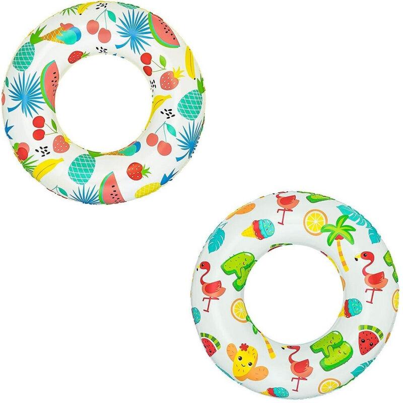 Trade Shop - Ciambella Salvagente Gonfiabile A Fantasia 61 Cm Per Bambini Modelli Ass. 36014 -