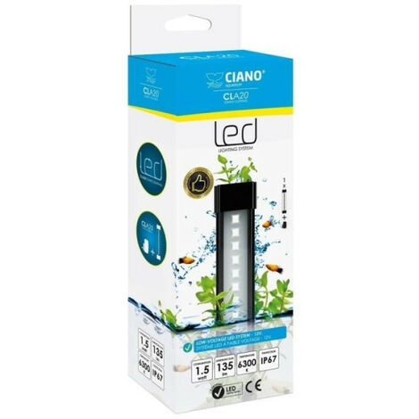CIANO CLA20 PLANTS rampe led 8W + transfo spéciale plantes pour aqua 60 et aqua 80 CIANO