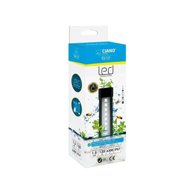 CLA20 plants rampe led 8W + transfo spéciale plantes pour aqua 60 et aqua 80 - Ciano