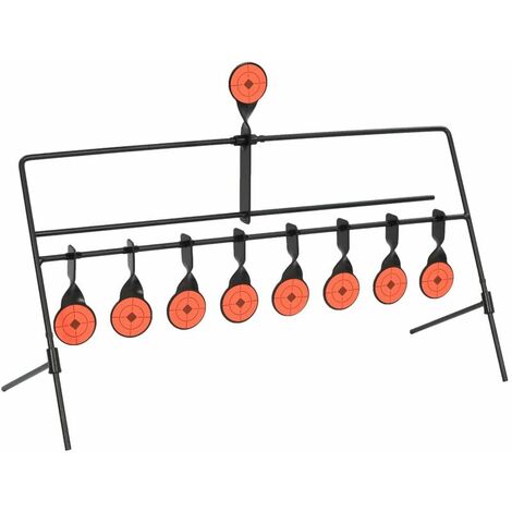 Cible de tir avec réinitialisation automatique et 8+1 cibles
