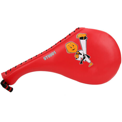 Cible d'entraînement en cuir PU rouge pour enfants - Accessoire de frappe taekwondo et boxe