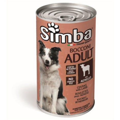 CIBO CANE MONGE SIMBA 1230 G BOCCONC AGNELLO- 1,0 pz