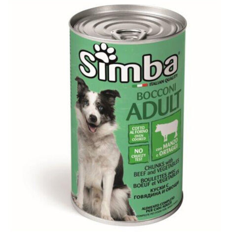 CIBO CANE MONGE SIMBA 1230 G BOCCONC MAN VERD- 1,0 pz