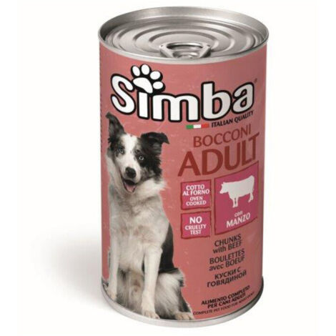 CIBO CANE MONGE SIMBA 1230 G BOCCONC VITELLO- 1,0 pz