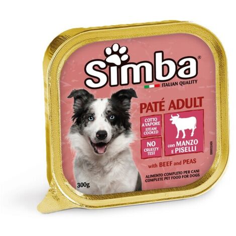 CIBO CANE MONGE SIMBA 300 G PATE VSC VITELLO PISEL