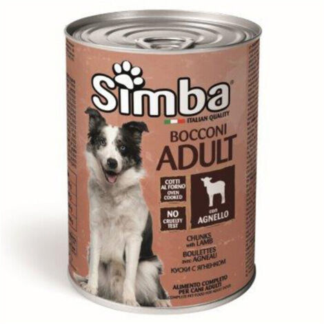 CIBO CANE MONGE SIMBA  415 G BOCCONC AGNELLO- 24,0 pz