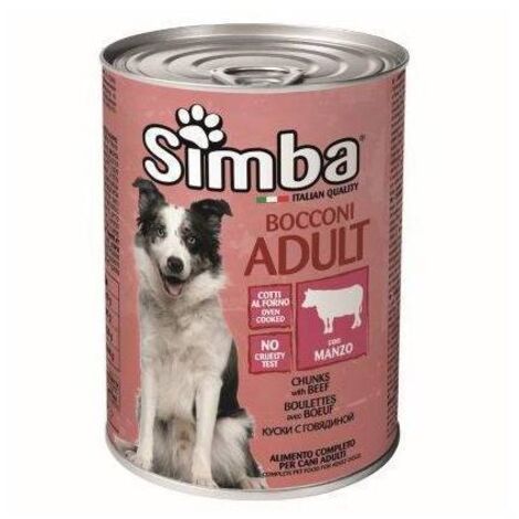 CIBO CANE MONGE SIMBA  415 G BOCCONC VITELLO - 24 pezzi