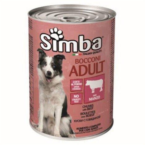 CIBO CANE MONGE SIMBA  415 G BOCCONC VITELLO- 24,0 pz