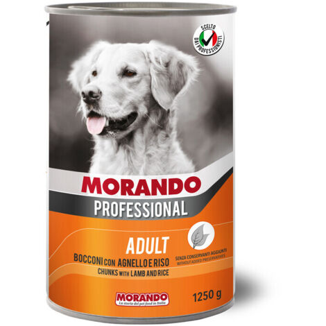 CIBO CANE MORANDO LATT 1250 G AGNELLO RIS0- 12,0 pz