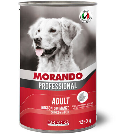 CIBO CANE MORANDO LATT 1250 G MANZO- 12,0 pz