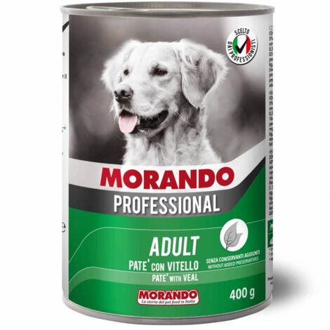CIBO CANE MORANDO LATT  400 G PAT VITELLO - 24 pezzi