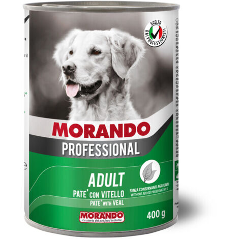 CIBO CANE MORANDO LATT  400 G PAT VITELLO- 24,0 pz