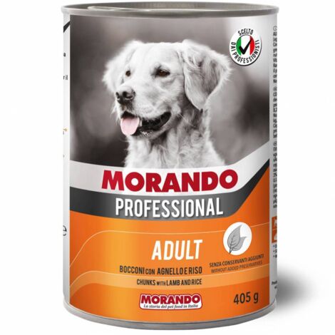 CIBO CANE MORANDO LATT  405 G BOCCONI AGNEL RIS0 - 24 pezzi