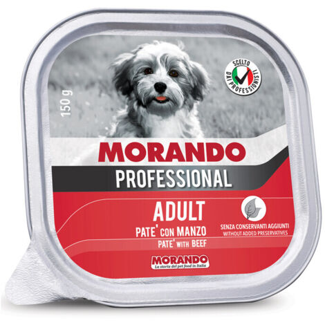CIBO CANE MORANDO VSC 150 G PATE MANZO- 22,0 pz