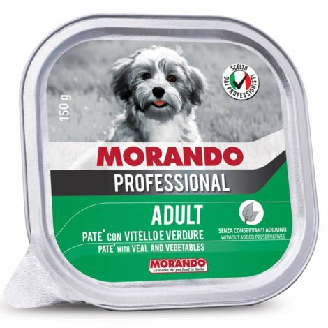 CIBO CANE MORANDO VSC 150 G VITELLO VERDURE - 22 pezzi