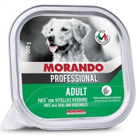 CIBO CANE MORANDO VSC 300 G CARNI CARN BIA CARO 18 PZ