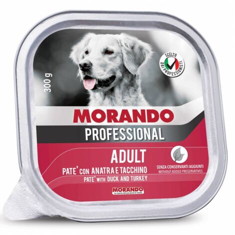 CIBO CANE MORANDO VSC 300 G PATE ANATRA TACCH - 18 pezzi