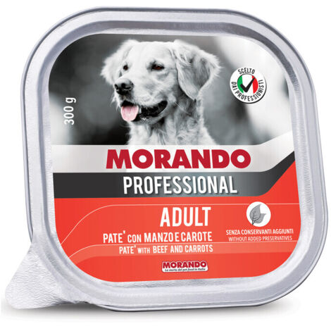 CIBO CANE MORANDO VSC 300 G PATE MANZO CAROTE- 18,0 pz