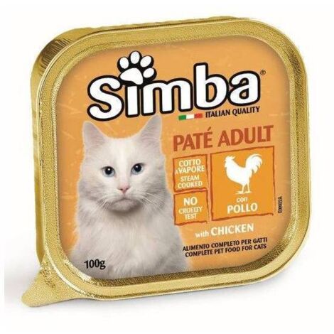CIBO GATTO MONGE SIMBA 100 G PATE VSC POLLO - 32 pezzi