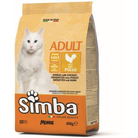 CIBO GATTO MONGE SIMBA 400 G CROCCANTINI POLLO