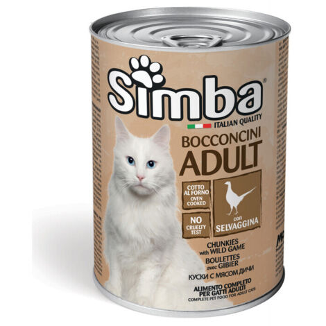 CIBO GATTO MONGE SIMBA 415 G BOCCONCINI SELVAGG- 24,0 pz