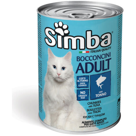 CIBO GATTO MONGE SIMBA 415 G BOCCONCINI TONNO- 24,0 pz
