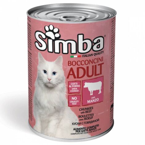 CIBO GATTO MONGE SIMBA 415 G BOCCONCINI VITELLO - 24 pezzi