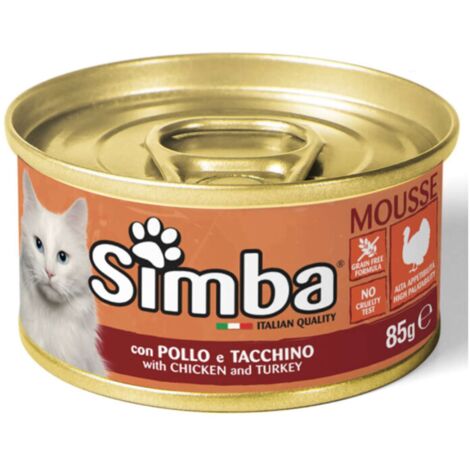 CIBO GATTO MONGE SIMBA 85 G POLLO E TACCHINO - 24 pezzi