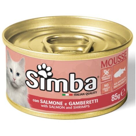CIBO GATTO MONGE SIMBA 85 G SALMONE E GAMBERETTI