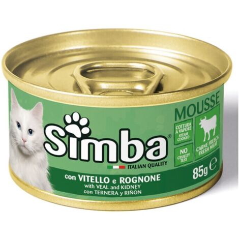 CIBO GATTO MONGE SIMBA 85 G VITELLO E ROGNONE