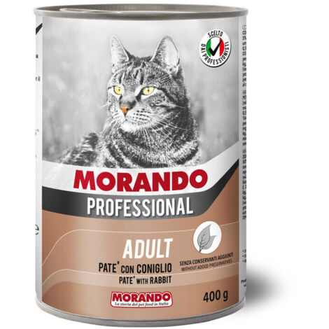CIBO GATTO MORANDO LATT 400 G PAT CONIGLIO- 24,0 pz