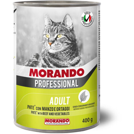 CIBO GATTO MORANDO LATT 400 G PAT MANZO ORTAGGI- 24,0 pz