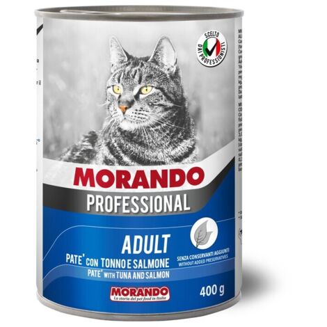 CIBO GATTO MORANDO LATT 400 G PAT TONNO SALMON