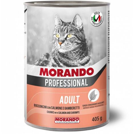 CIBO GATTO MORANDO LATT 405 G BOCCONC GAMB SALM Q.TA 24