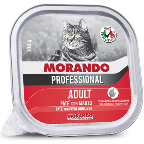 CIBO GATTO MORANDO VSC 100 G PATE MANZO- 32,0 pz
