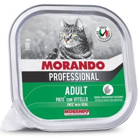 CIBO GATTO MORANDO VSC 100 G VITELLO E POLLO 32 PZ