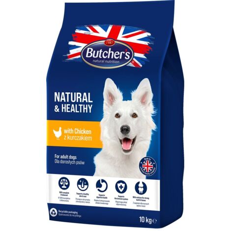 Cibo per cani BUTCHER'S con pollo 10 kg - Naturale e sano