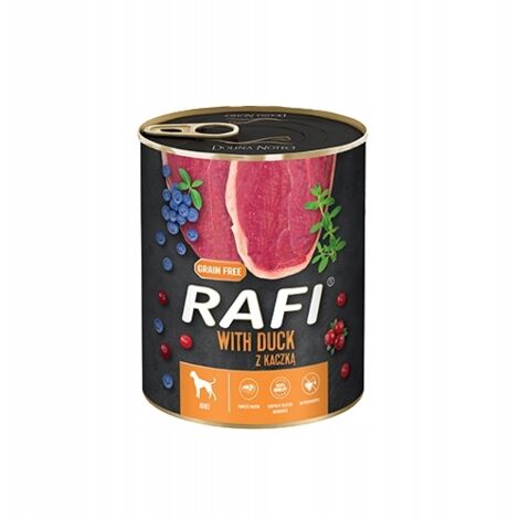 Cibo per cani Rafi anatra mirtillo rosso 24x800g