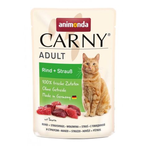 Cibo per gatti Animonda Carny - Manzo e struzzo, 85 g