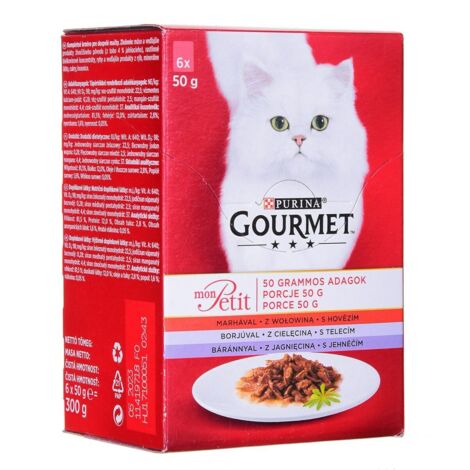 Cibo per gatti GOURMET MON PETIT Meat Mix (6x50g)