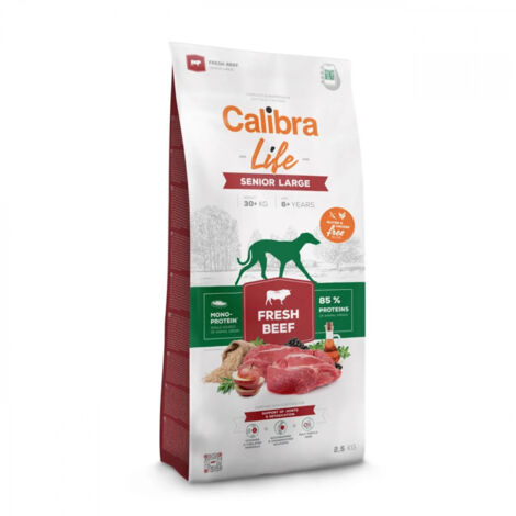 Cibo secco per cani CALIBRA DOG life senior large manzo fresco 12kg